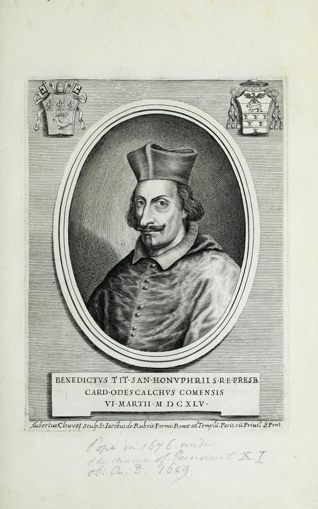 An illustration from Effigies, nomina et cognomina S.D.N. Alexandri papae VII et RR. DD. S.R.E. Cardd. nunc viuentium, 1660, leaf 75