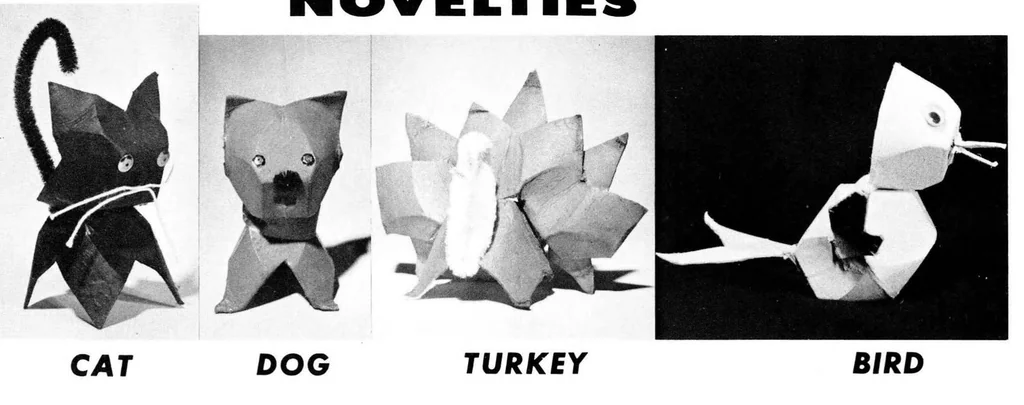 An illustration from Egg Carton Novelties, 1962, leaf 10