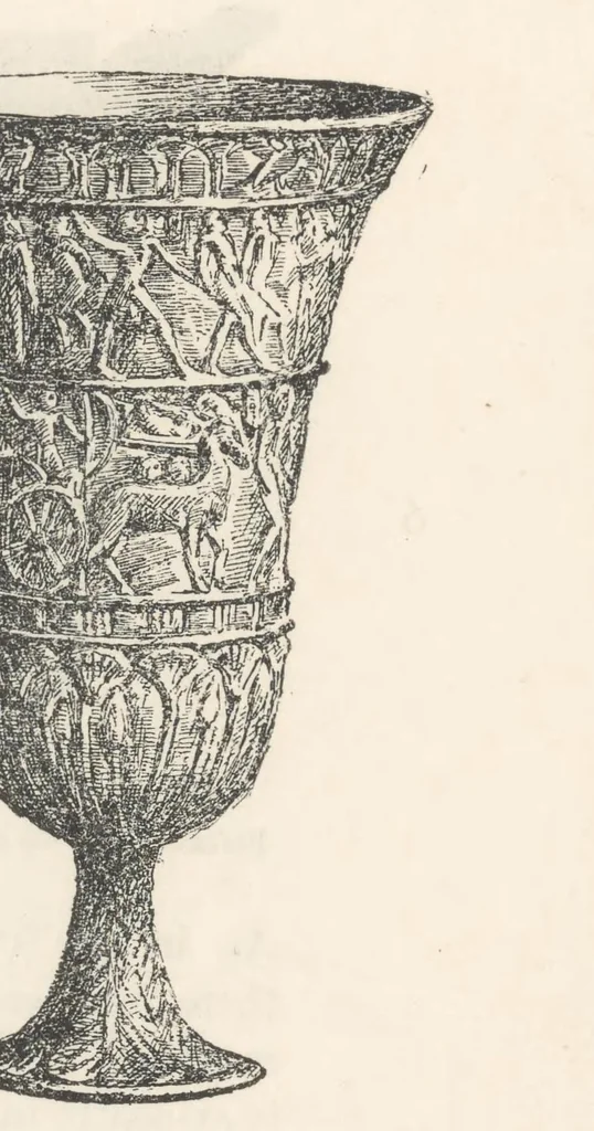 An illustration from Egyptian ceramic art : typical examples of the art of the Egyptian potter portrayed in colour plates with text illustrations, 1900, leaf 65