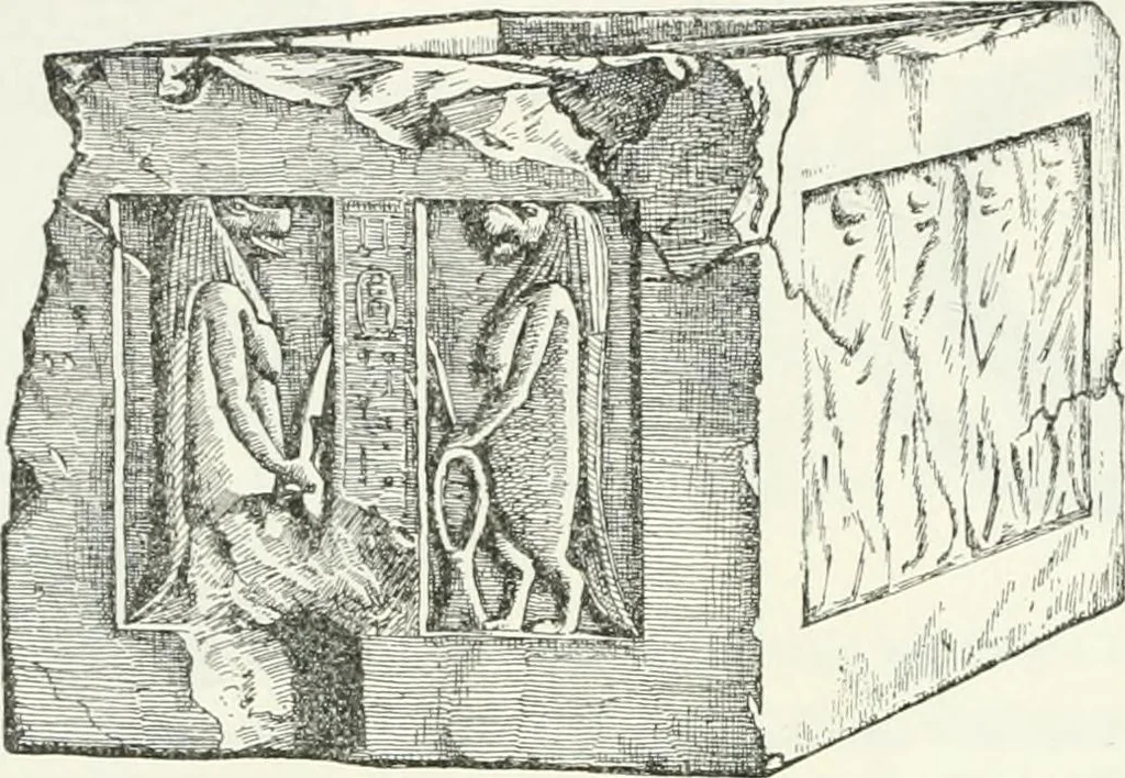 An illustration from Egyptian ceramic art : the MacGregor collection ; a contribution towards the history of Egyptian pottery, 1898, leaf 102