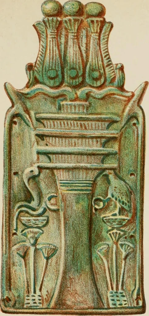 An illustration from Egyptian ceramic art : the MacGregor collection ; a contribution towards the history of Egyptian pottery, 1898, leaf 105