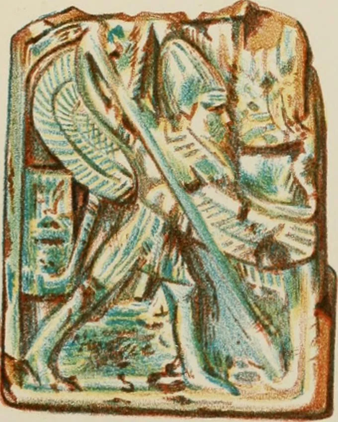 An illustration from Egyptian ceramic art : the MacGregor collection ; a contribution towards the history of Egyptian pottery, 1898, leaf 105