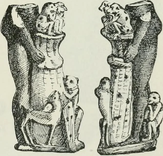 An illustration from Egyptian ceramic art : the MacGregor collection ; a contribution towards the history of Egyptian pottery, 1898, leaf 121