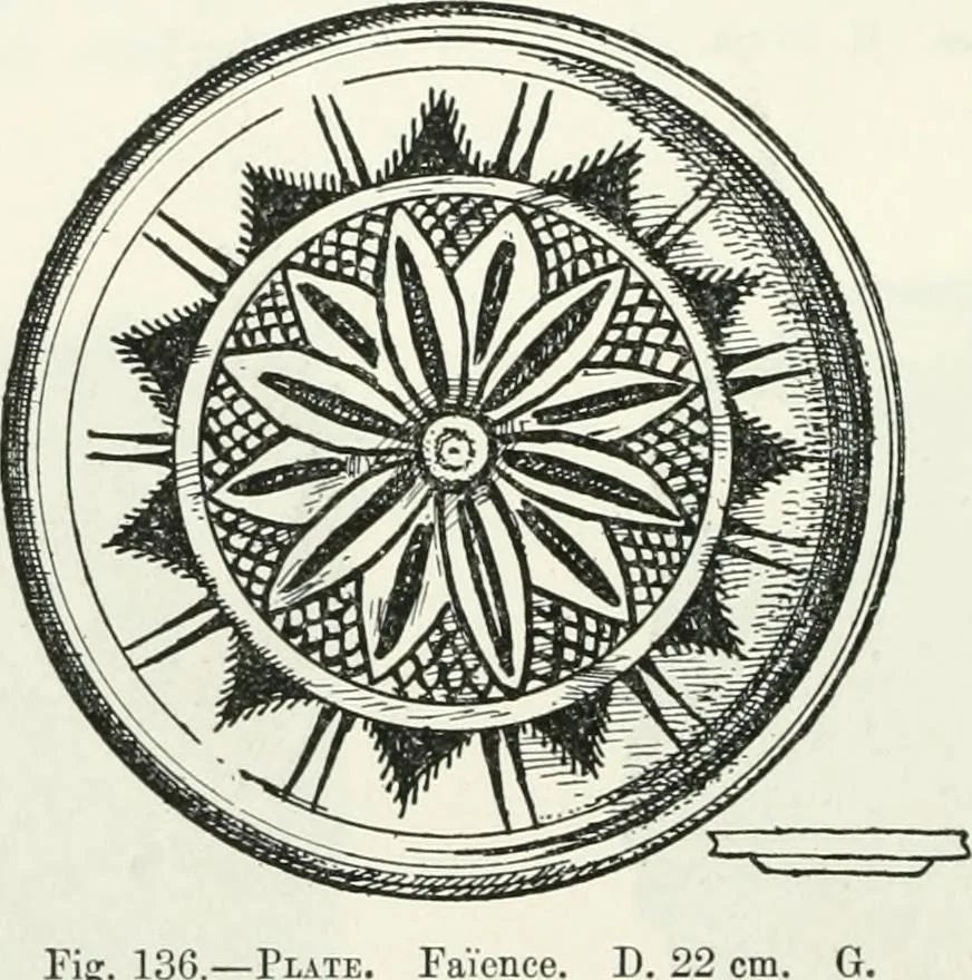 An illustration from Egyptian ceramic art : the MacGregor collection ; a contribution towards the history of Egyptian pottery, 1898, leaf 136