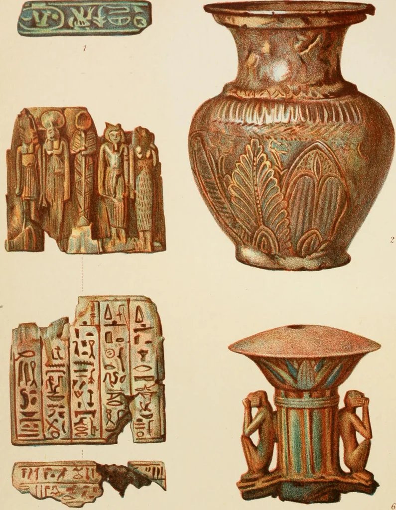 An illustration from Egyptian ceramic art : the MacGregor collection ; a contribution towards the history of Egyptian pottery, 1898, leaf 150