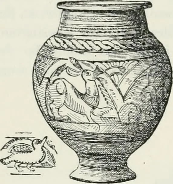 An illustration from Egyptian ceramic art : the MacGregor collection ; a contribution towards the history of Egyptian pottery, 1898, leaf 169