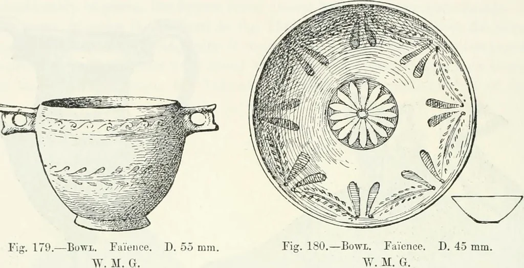 An illustration from Egyptian ceramic art : the MacGregor collection ; a contribution towards the history of Egyptian pottery, 1898, leaf 174