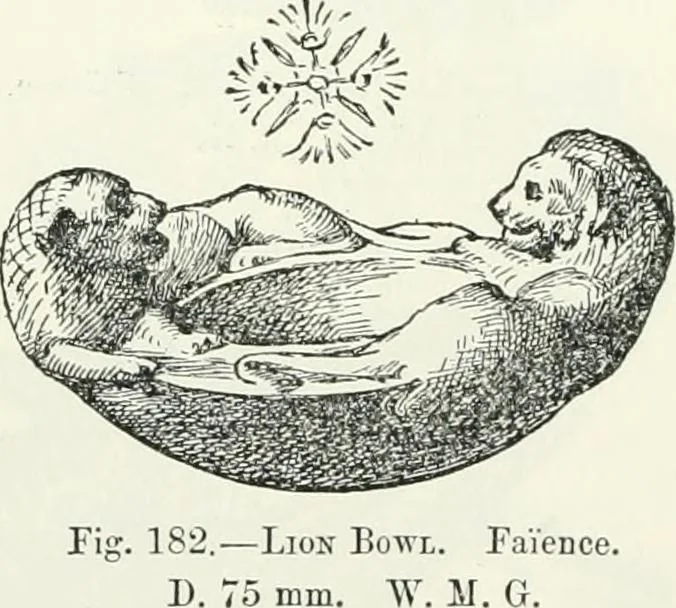 An illustration from Egyptian ceramic art : the MacGregor collection ; a contribution towards the history of Egyptian pottery, 1898, leaf 174