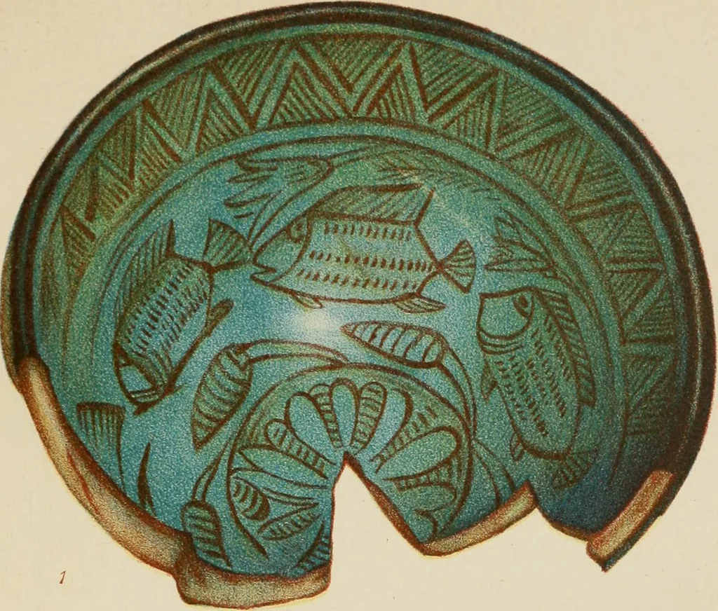 An illustration from Egyptian ceramic art : the MacGregor collection ; a contribution towards the history of Egyptian pottery, 1898, leaf 47