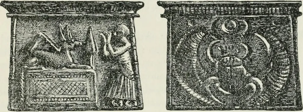 An illustration from Egyptian ceramic art : the MacGregor collection ; a contribution towards the history of Egyptian pottery, 1898, leaf 61