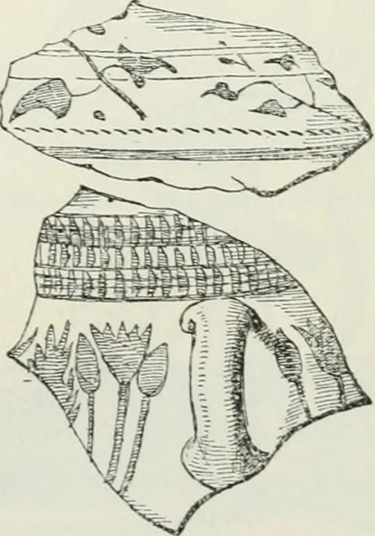 An illustration from Egyptian ceramic art : the MacGregor collection ; a contribution towards the history of Egyptian pottery, 1898, leaf 75
