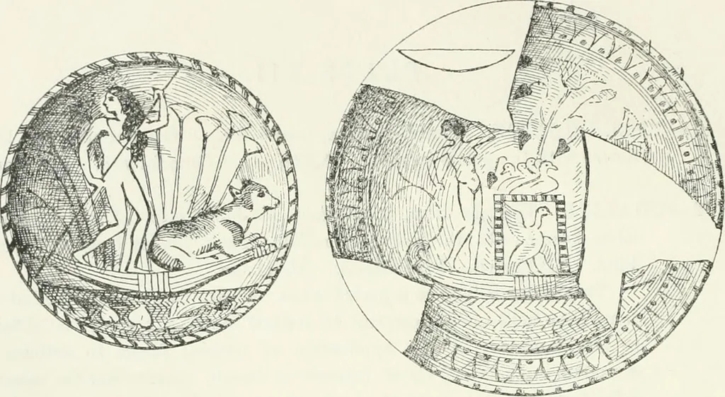 An illustration from Egyptian ceramic art : the MacGregor collection ; a contribution towards the history of Egyptian pottery, 1898, leaf 76