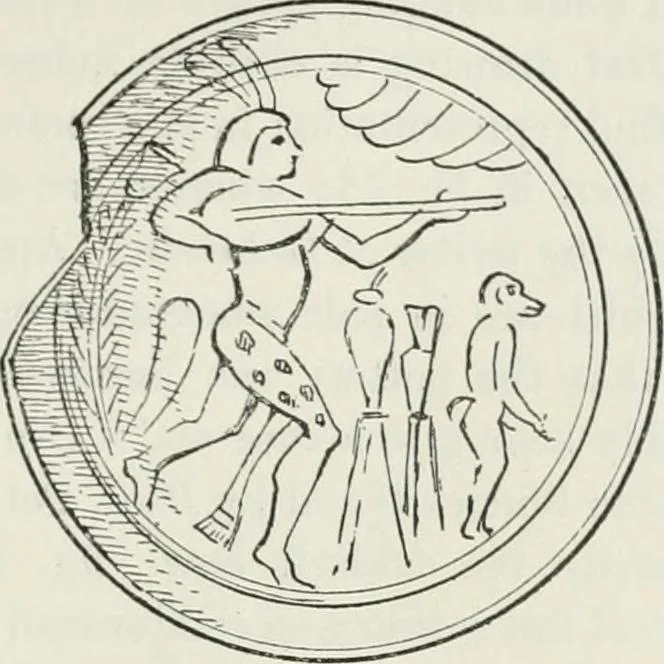 An illustration from Egyptian ceramic art : the MacGregor collection ; a contribution towards the history of Egyptian pottery, 1898, leaf 77