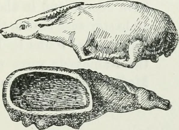 An illustration from Egyptian ceramic art : the MacGregor collection ; a contribution towards the history of Egyptian pottery, 1898, leaf 77