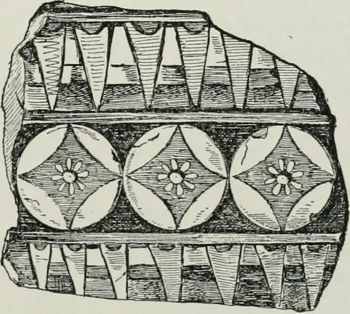 An illustration from Egyptian ceramic art : the MacGregor collection ; a contribution towards the history of Egyptian pottery, 1898, leaf 87