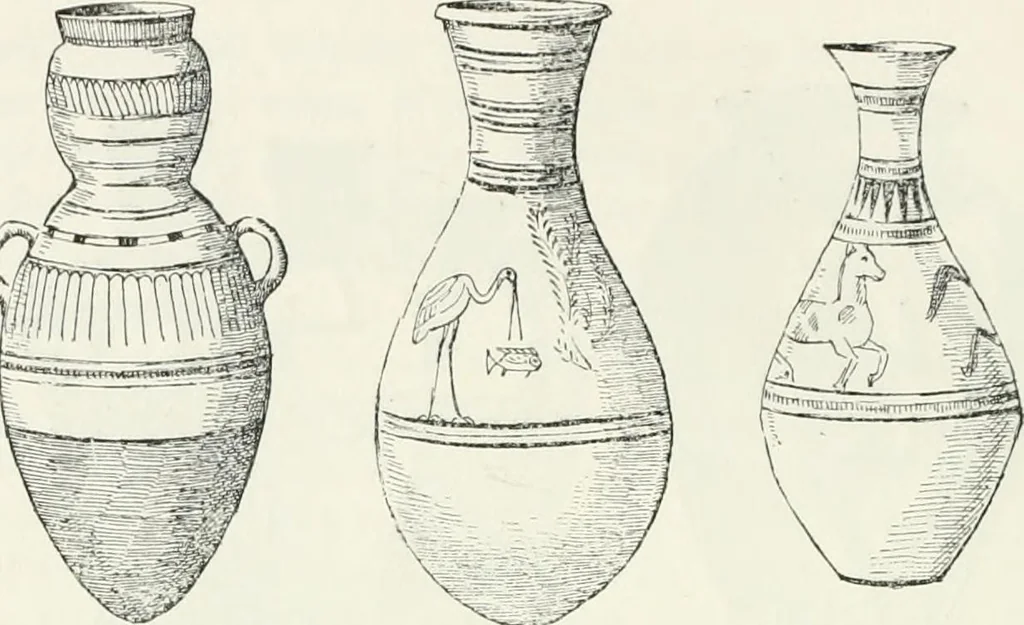 An illustration from Egyptian ceramic art : the MacGregor collection ; a contribution towards the history of Egyptian pottery, 1898, leaf 94