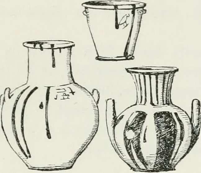 An illustration from Egyptian ceramic art : the MacGregor collection ; a contribution towards the history of Egyptian pottery, 1898, leaf 95