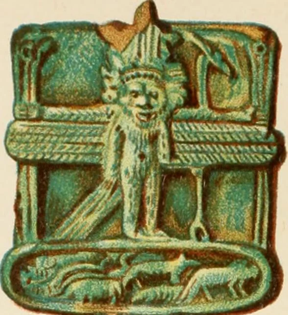 An illustration from Egyptian ceramic art : the MacGregor collection ; a contribution towards the history of Egyptian pottery, 1898, leaf 98