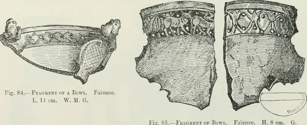 An illustration from Egyptian ceramic art : the MacGregor collection ; a contribution towards the history of Egyptian pottery, 1898, leaf 99