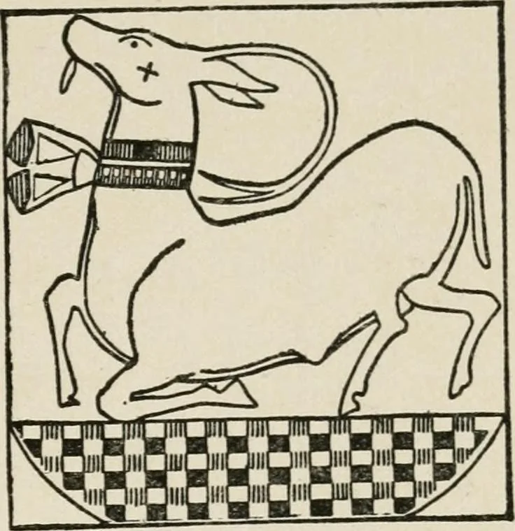 An illustration from Egyptian decorative art : a course of lectures delivered at the Royal Institution /by W.M. Flinders Petrie, 1920, leaf 102
