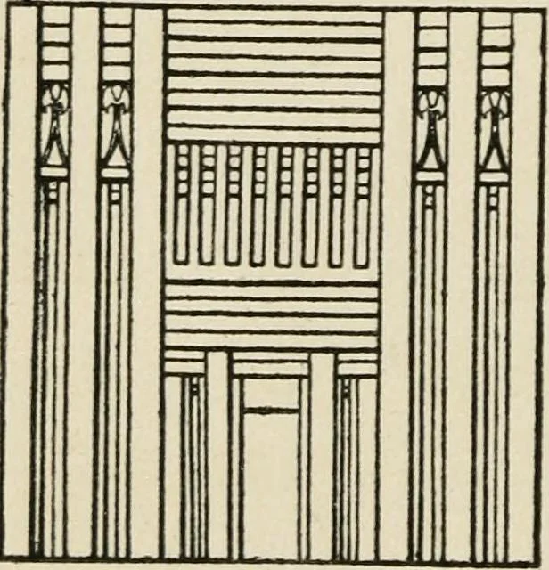 An illustration from Egyptian decorative art : a course of lectures delivered at the Royal Institution /by W.M. Flinders Petrie, 1920, leaf 109