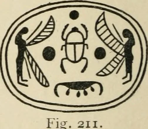 An illustration from Egyptian decorative art : a course of lectures delivered at the Royal Institution /by W.M. Flinders Petrie, 1920, leaf 129