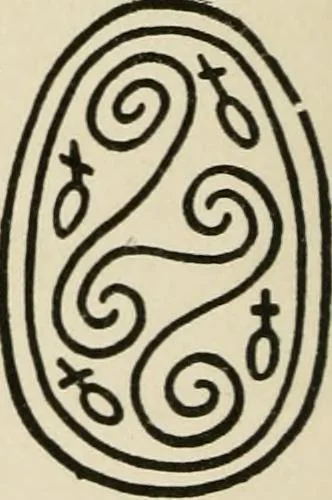 An illustration from Egyptian decorative art : a course of lectures delivered at the Royal Institution /by W.M. Flinders Petrie, 1920, leaf 39