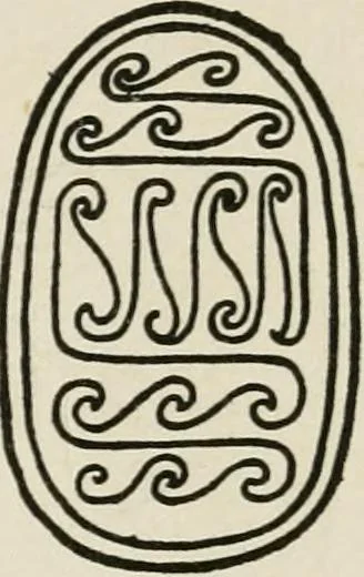 An illustration from Egyptian decorative art : a course of lectures delivered at the Royal Institution /by W.M. Flinders Petrie, 1920, leaf 40