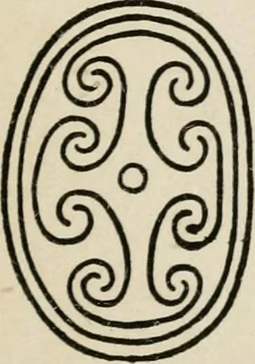 An illustration from Egyptian decorative art : a course of lectures delivered at the Royal Institution /by W.M. Flinders Petrie, 1920, leaf 40