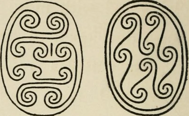 An illustration from Egyptian decorative art : a course of lectures delivered at the Royal Institution /by W.M. Flinders Petrie, 1920, leaf 41