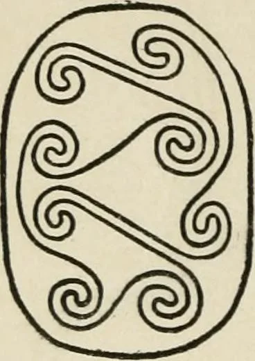 An illustration from Egyptian decorative art : a course of lectures delivered at the Royal Institution /by W.M. Flinders Petrie, 1920, leaf 41