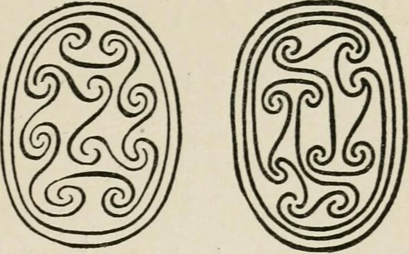 An illustration from Egyptian decorative art : a course of lectures delivered at the Royal Institution /by W.M. Flinders Petrie, 1920, leaf 42