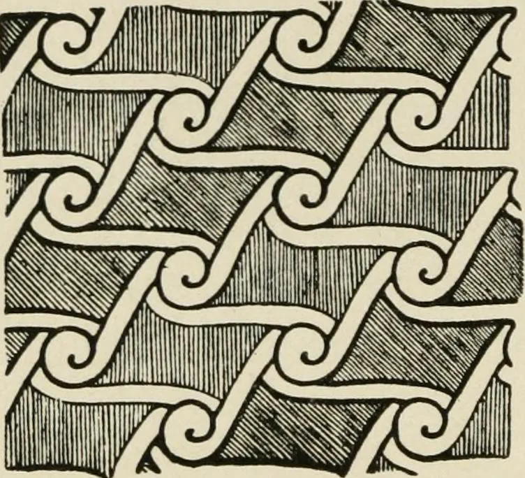 An illustration from Egyptian decorative art : a course of lectures delivered at the Royal Institution /by W.M. Flinders Petrie, 1920, leaf 47