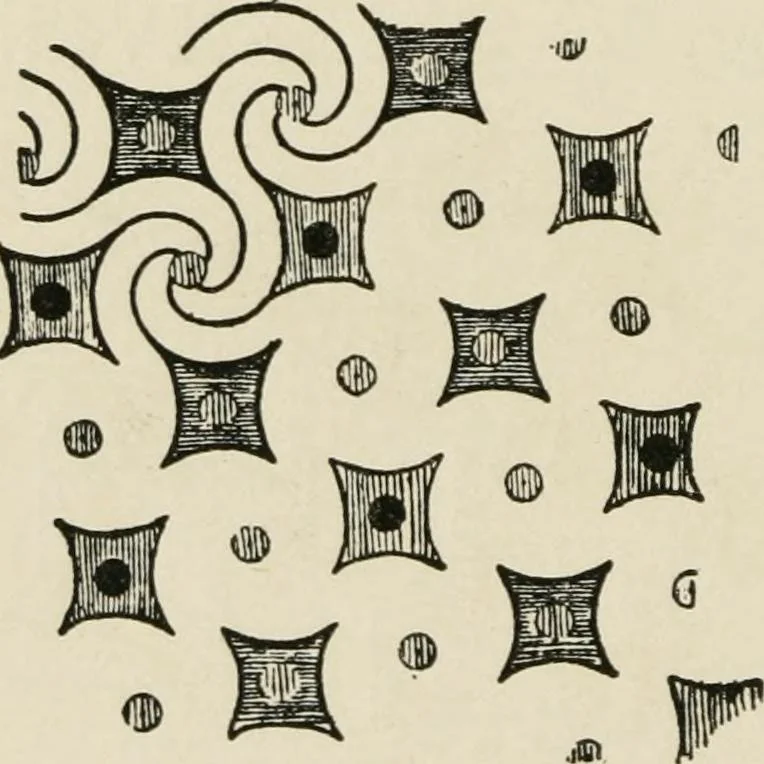 An illustration from Egyptian decorative art : a course of lectures delivered at the Royal Institution /by W.M. Flinders Petrie, 1920, leaf 47