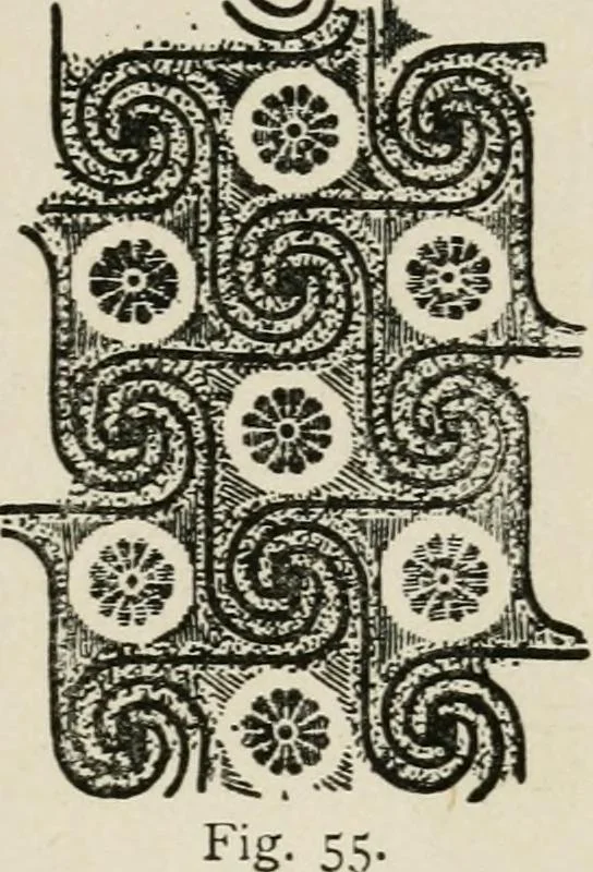 An illustration from Egyptian decorative art : a course of lectures delivered at the Royal Institution /by W.M. Flinders Petrie, 1920, leaf 48