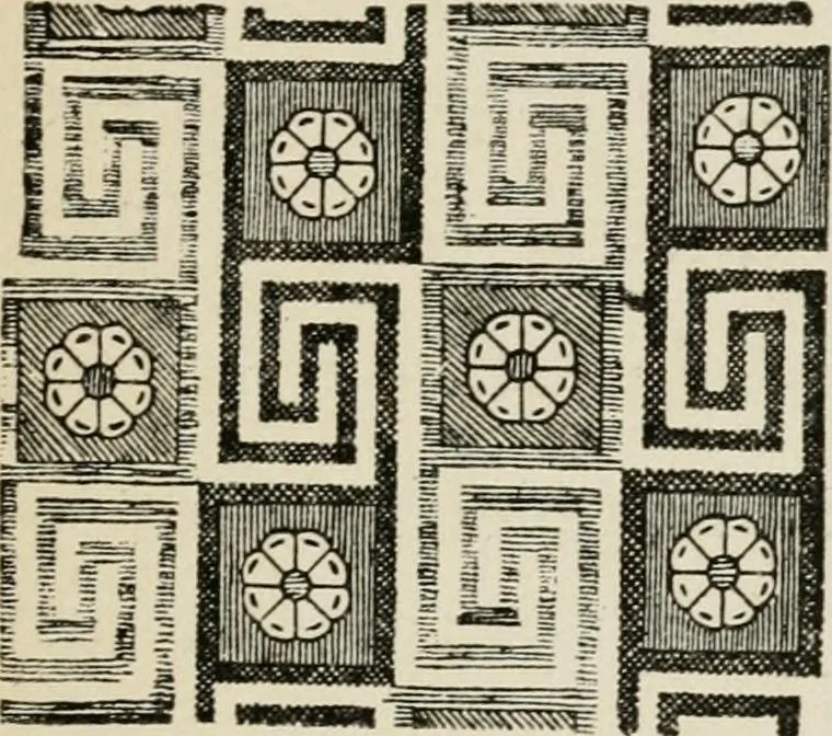 An illustration from Egyptian decorative art : a course of lectures delivered at the Royal Institution /by W.M. Flinders Petrie, 1920, leaf 52