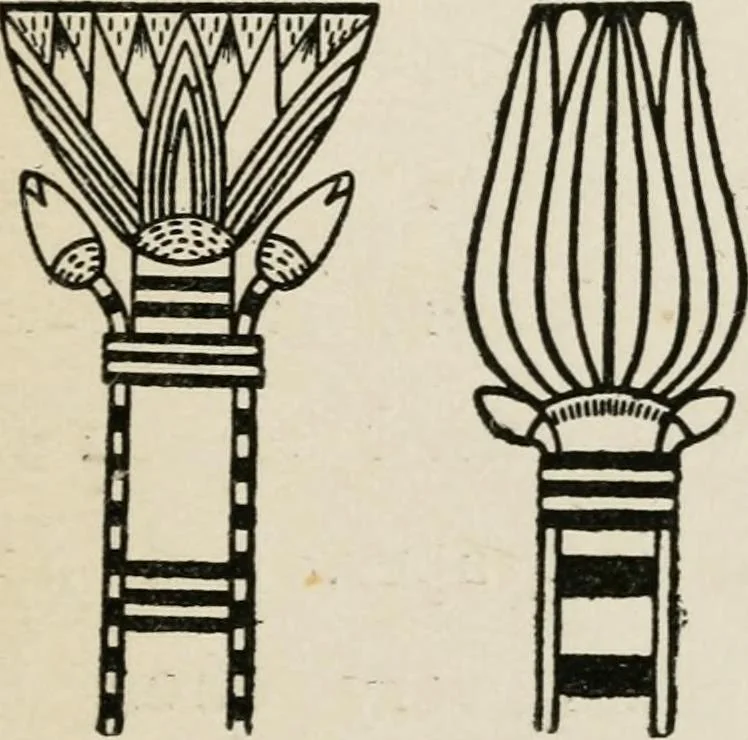 An illustration from Egyptian decorative art : a course of lectures delivered at the Royal Institution /by W.M. Flinders Petrie, 1920, leaf 78
