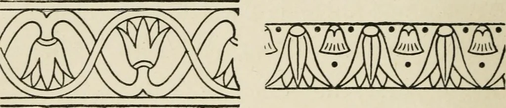 An illustration from Egyptian decorative art : a course of lectures delivered at the Royal Institution /by W.M. Flinders Petrie, 1920, leaf 79