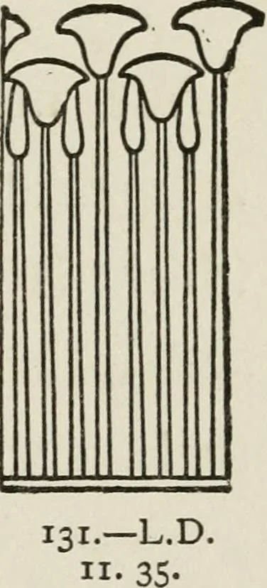 An illustration from Egyptian decorative art : a course of lectures delivered at the Royal Institution /by W.M. Flinders Petrie, 1920, leaf 82