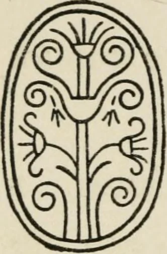 An illustration from Egyptian decorative art : a course of lectures delivered at the Royal Institution /by W.M. Flinders Petrie, 1920, leaf 89