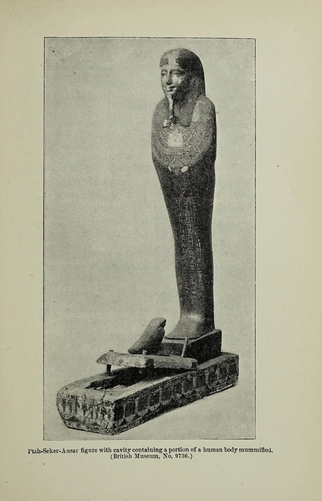 An illustration from Egyptian magic, 1901, leaf 111