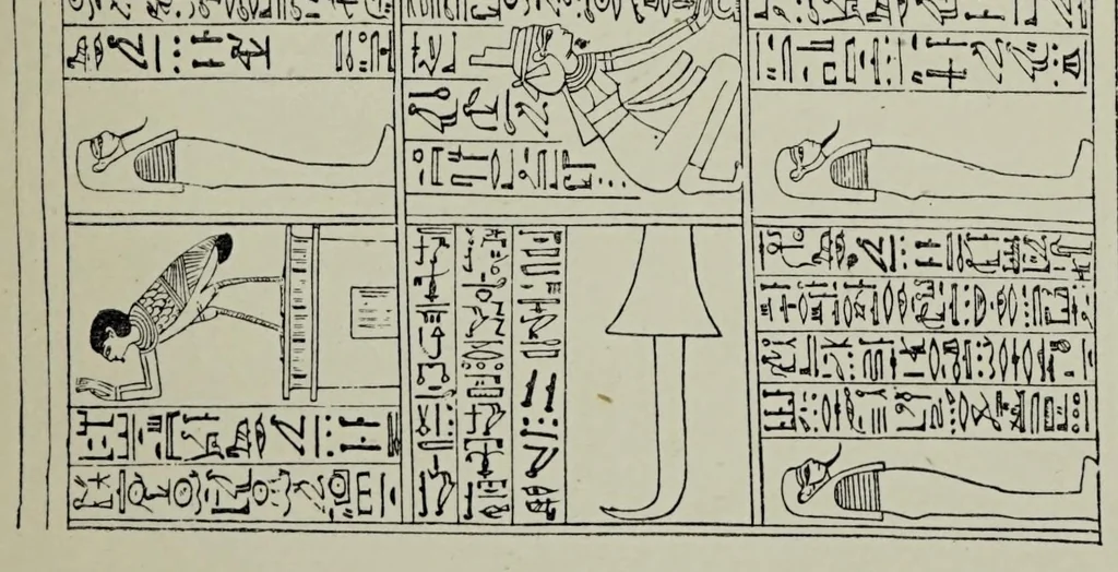 An illustration from Egyptian magic, 1901, leaf 69