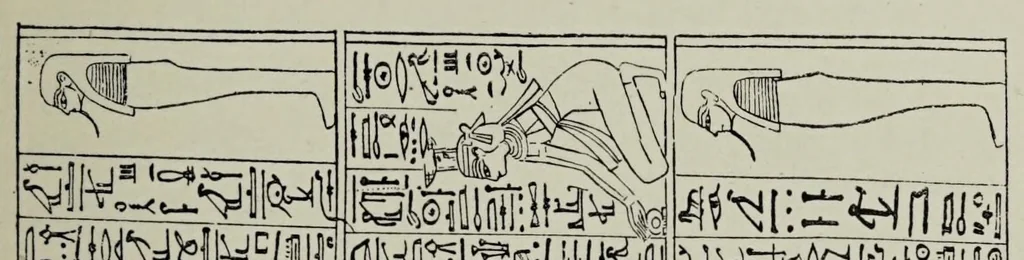 An illustration from Egyptian magic, 1901, leaf 69