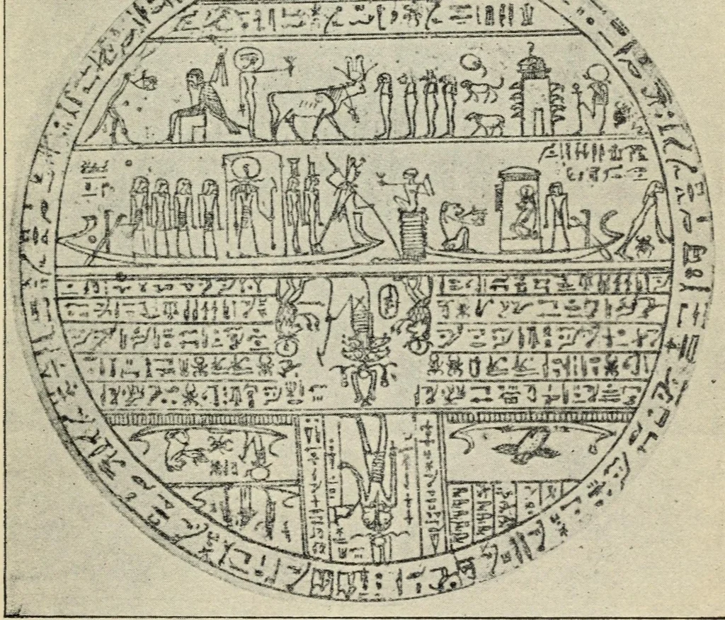 An illustration from Egyptian magic, 1899, leaf 141