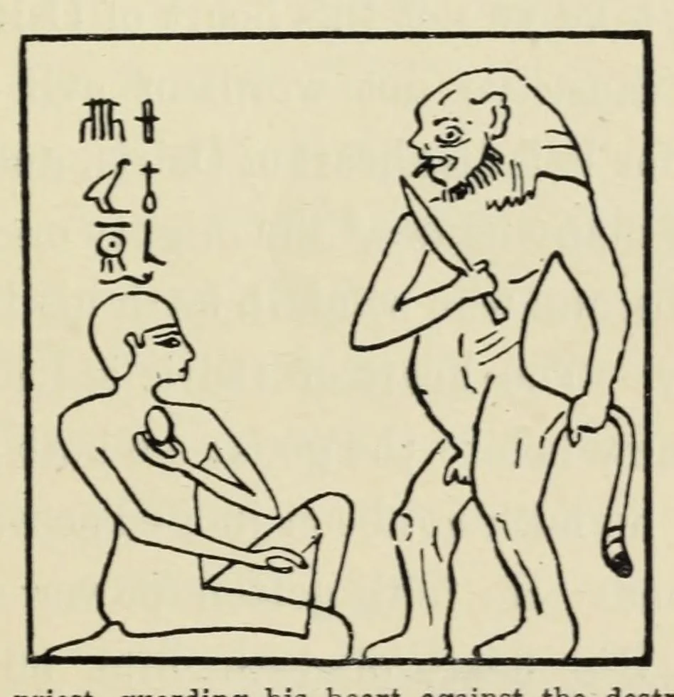 An illustration from Egyptian magic, 1899, leaf 55
