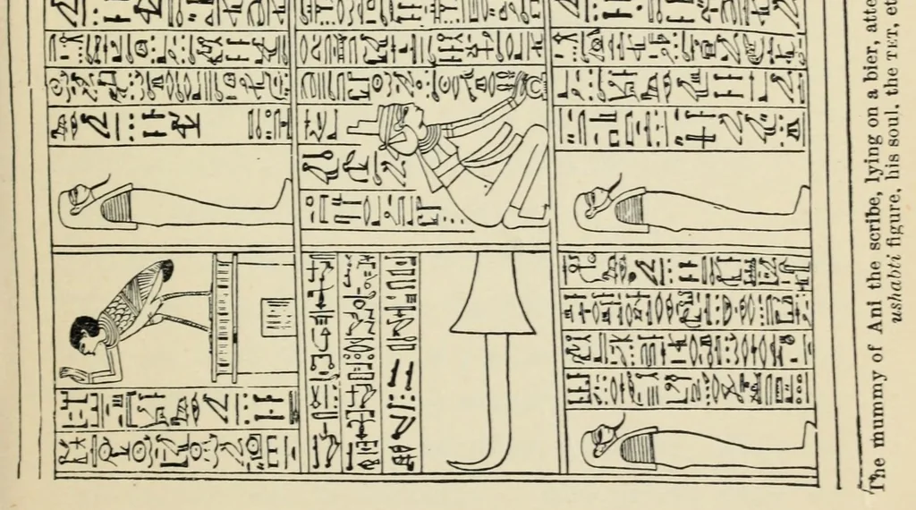 An illustration from Egyptian magic, 1899, leaf 69