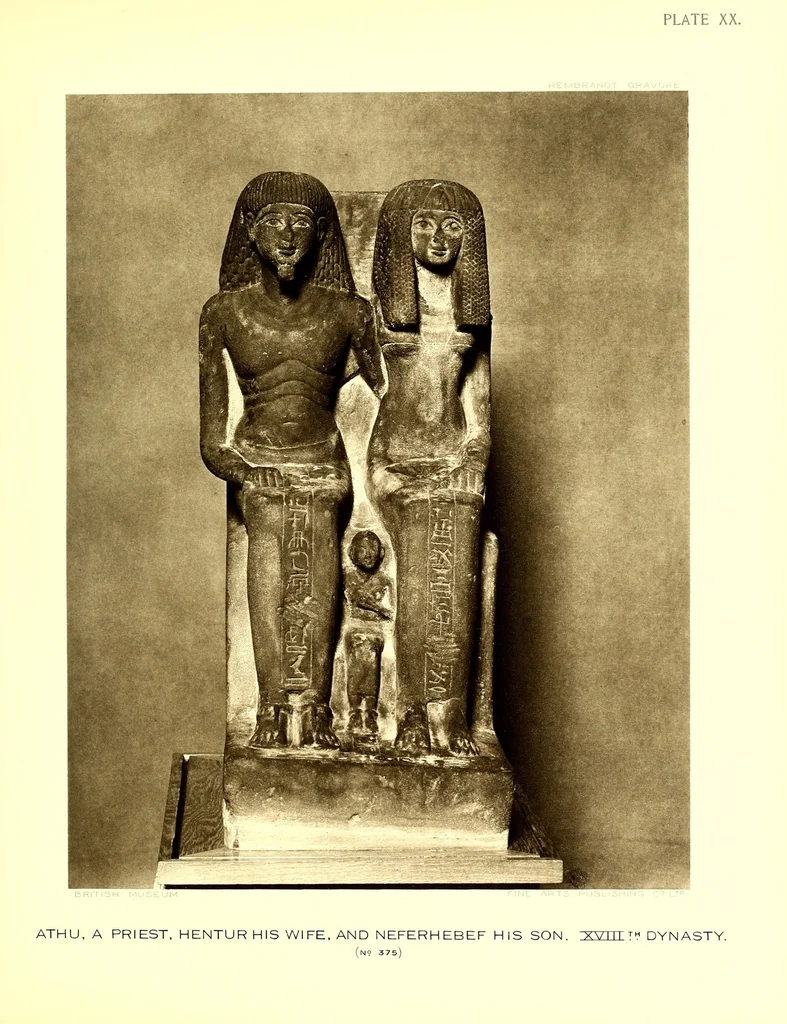 An illustration from Egyptian sculptures in the British museum, 1914, leaf 107