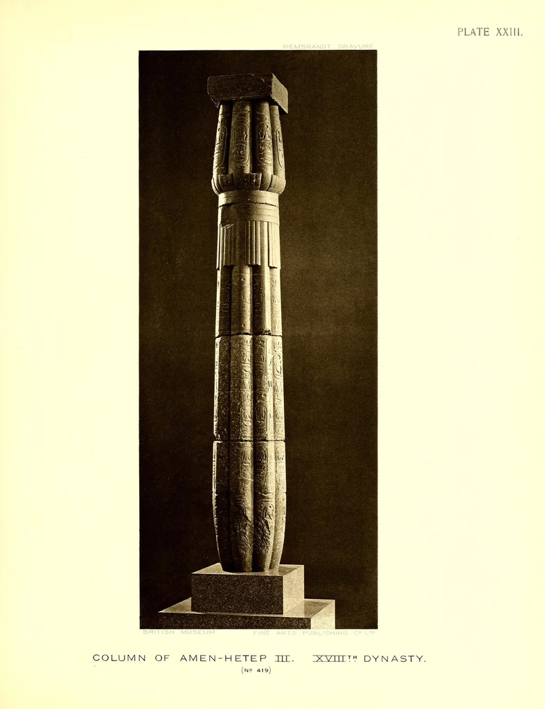 An illustration from Egyptian sculptures in the British museum, 1914, leaf 119