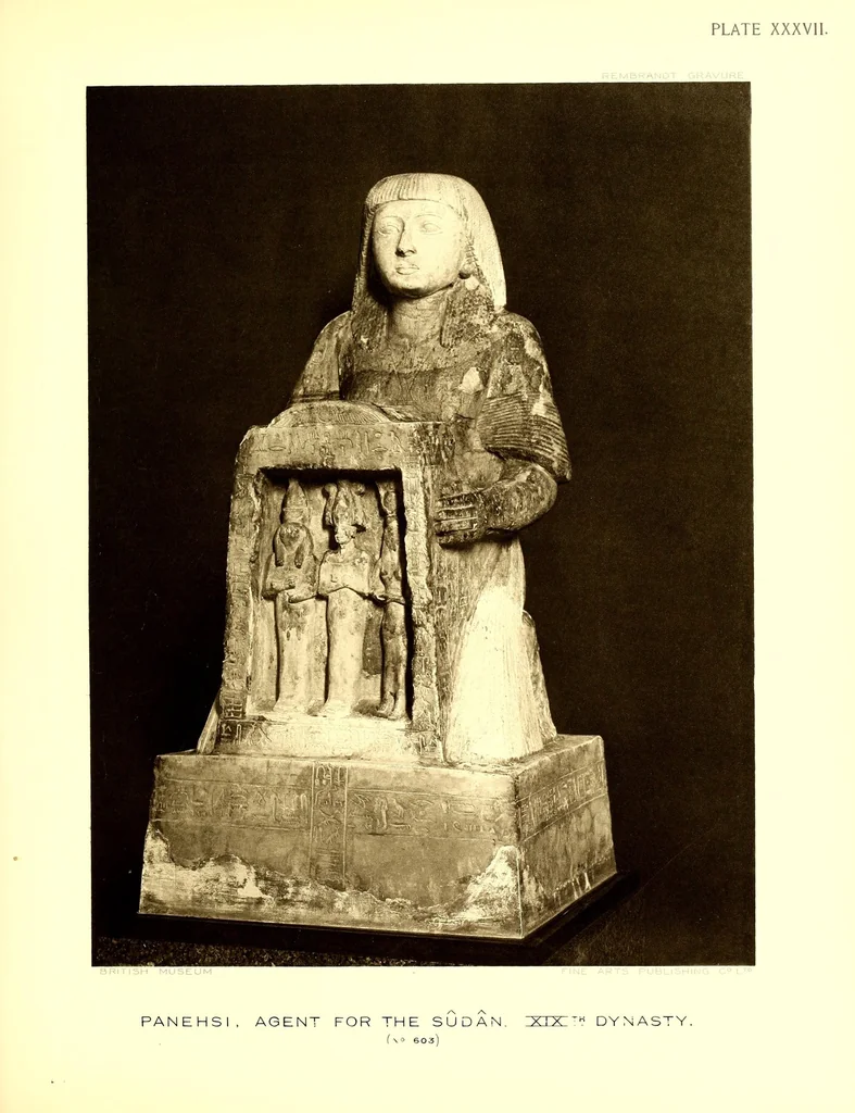 An illustration from Egyptian sculptures in the British museum, 1914, leaf 175