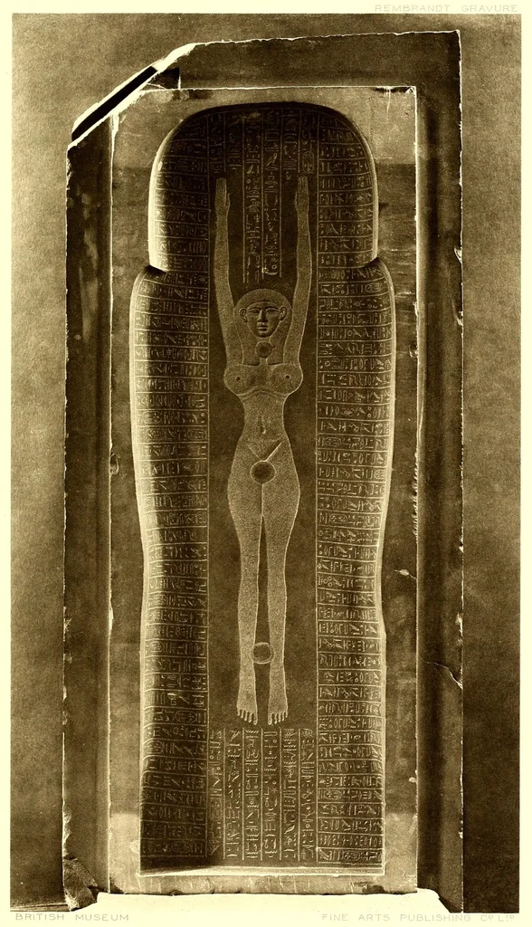 An illustration from Egyptian sculptures in the British museum, 1914, leaf 211